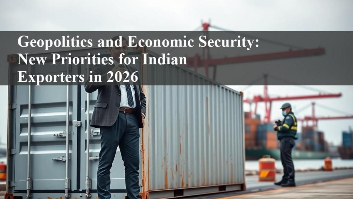 Geopolitics and Economic Security: Navigating Trade's New Reality for Indian MSMEs